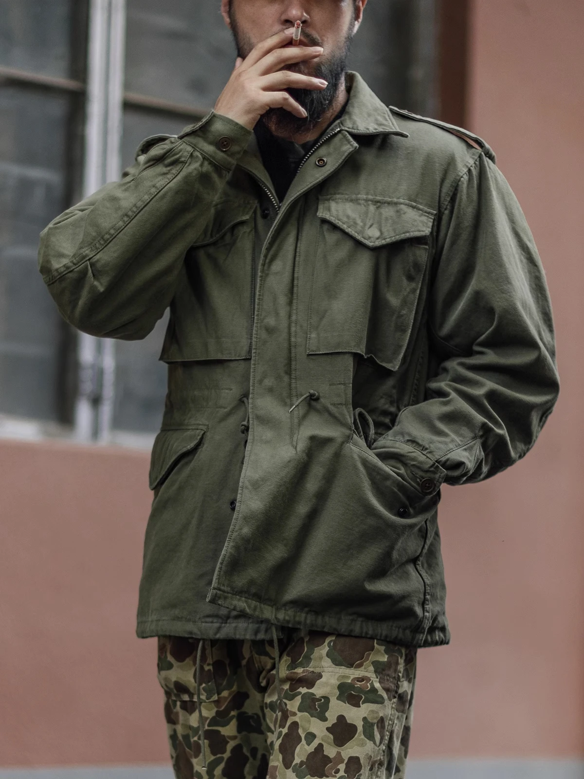 Bronson M-51 Field Jacket M-1951 Military Style Uniform Autumn Winter Coat M43 M65