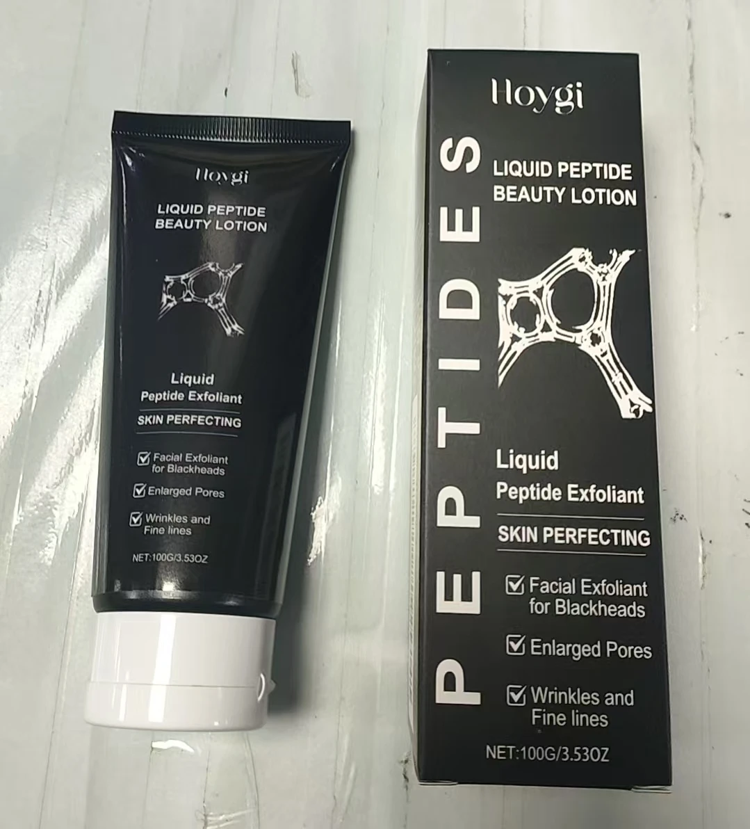 Lozione di bellezza peptidica liquida - Esfoliante peptidico per l'perfezionamento della pelle, esfoliazione delicata, 100 g