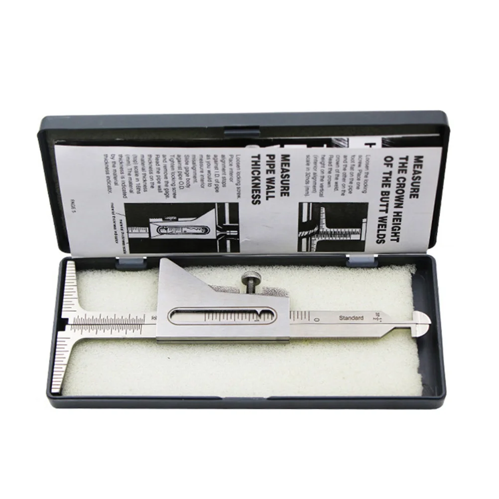 

Stainless Steel Welding Pipe Alignment Gauge Weld Inspection Tool Metric Standard Scale Socket Weld Gauge Mismatch Tester Crown