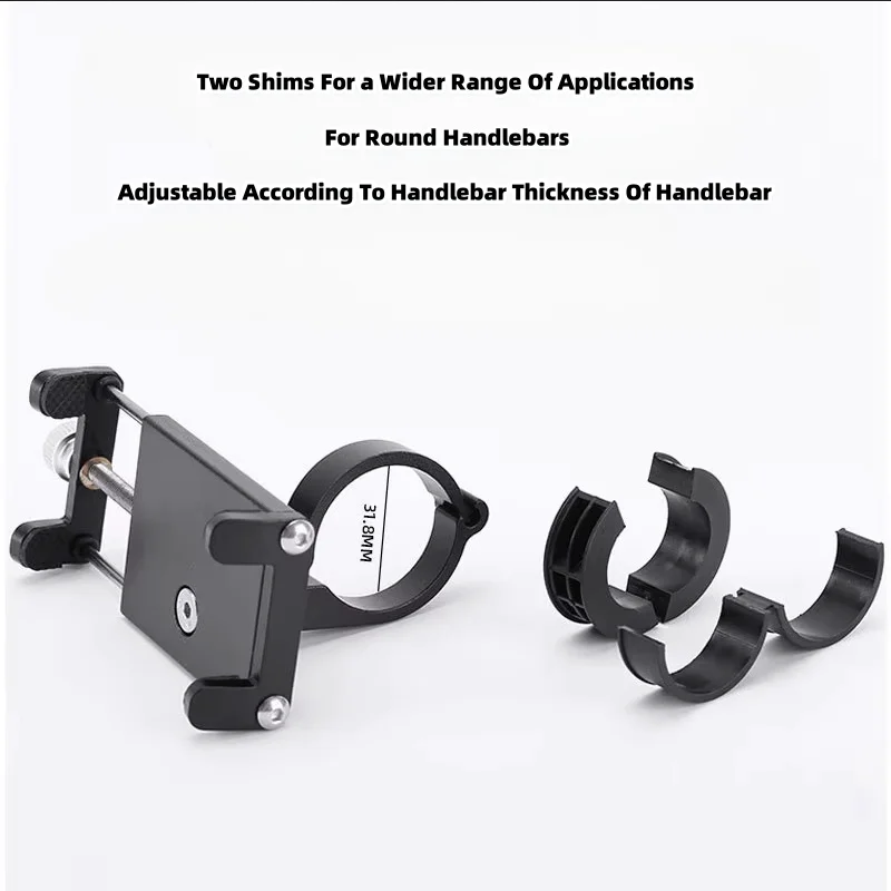 Uchwyt rowerowy na telefon MTB, aluminiowy, antypoślizgowy, mocowanie GPS, klips do telefonu na rower, stojak na iPhone'a — zdjęcie produktu 6