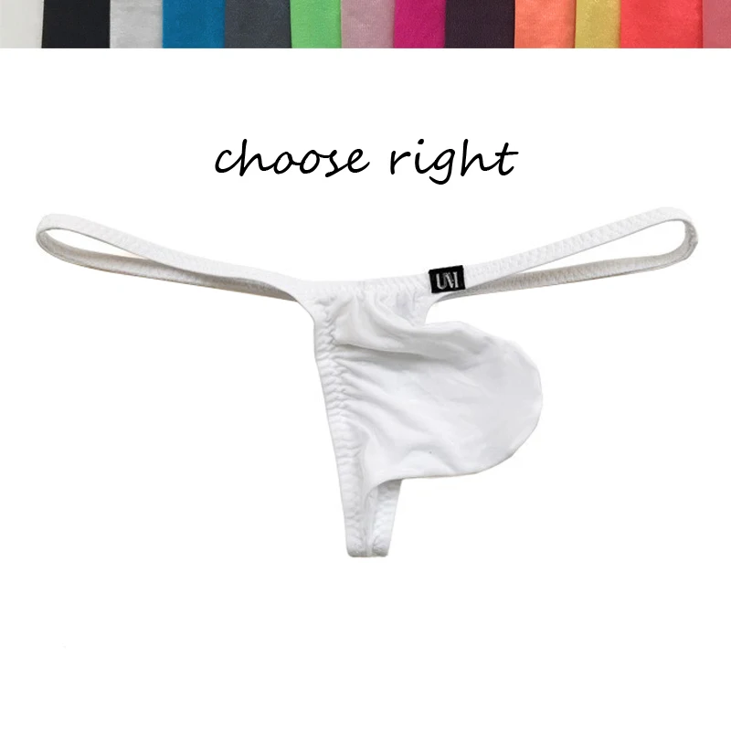 Men Ultra Thin Ice Silk Translucent G String Thongs Low Waist  Pouch Breathable Soft Comfort Sexy Daily Male Intimate Underwear