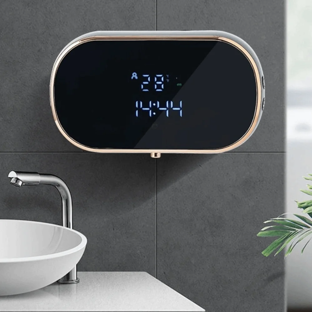 USB Charging Automatic Foam Soap Dispensers Rechargeable ABS Material Smart Washing Hand Machine Wall Mounted Adjustable Gear