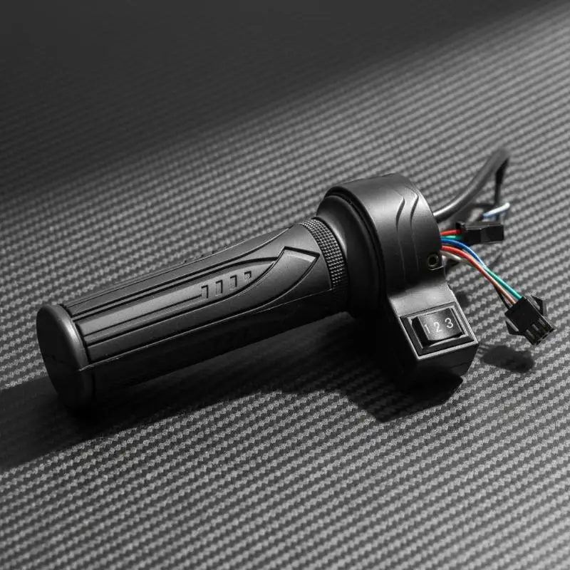 1PC Motorcycle 3-Speed Electric Bike Scooter Speed Control Throttle Twist Grip Handlebar Accelerator For E-Bike Replacement 1PC