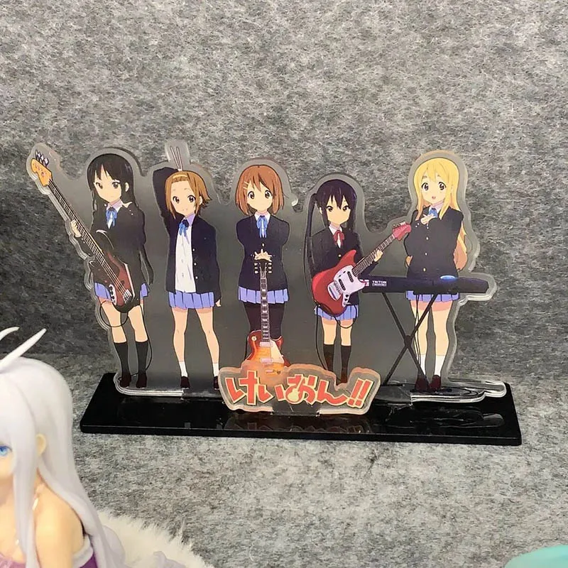 Anime K-ON Hirasawa Yui Akiyama Mio Tainaka Ritsu Kotobuki Tsumugi Nakano Azusa Cosplay plaque debout Figure support ornement