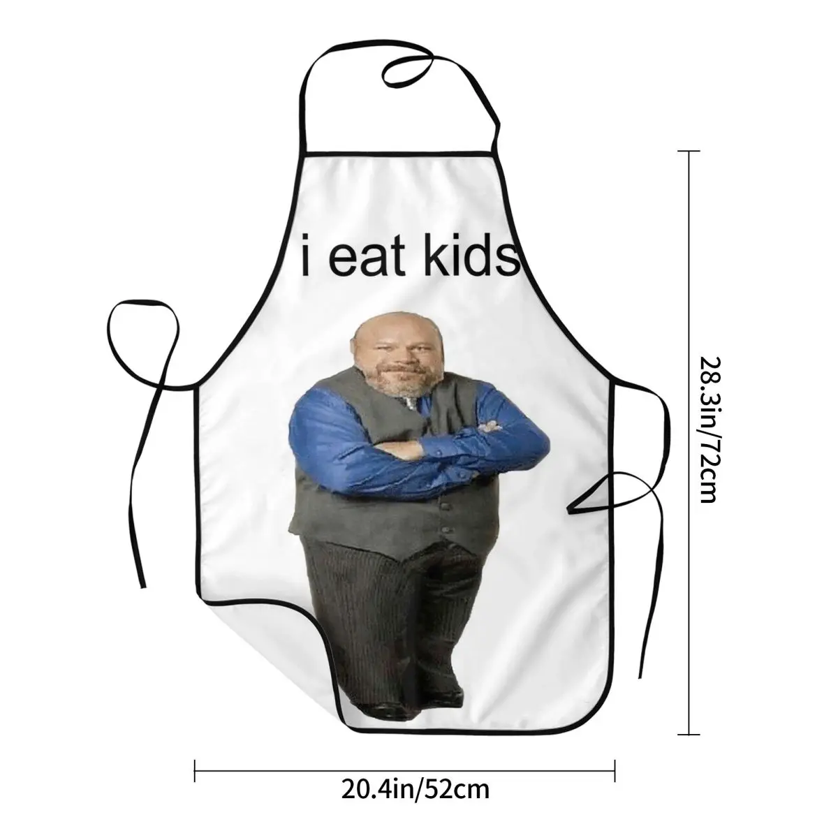 Bertram Eats Kids delantal de Chef, babero impermeable para cocina, limpieza de cocina, Pinafore para mujeres y hombres, pintura