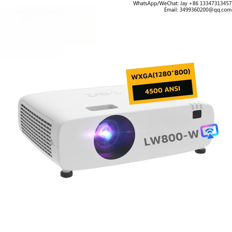 

Проектор Miracast LW800-W Memc UHD 3D-проектор 4500 люмен Проектор для офисного использования с беспроводной проекцией