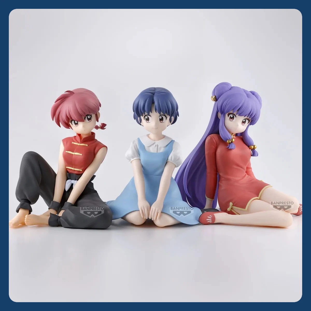 

Original BANDAI BANPRESTO Ranma 1/2 Ranma Akane Tendo Shampoo Relax time Anime Figure Toys PVC Model Collection Doll Gift