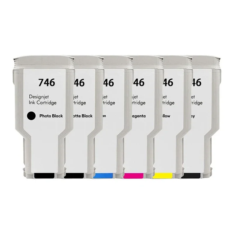 Imagem -02 - Cartucho de Tinta Compatível para hp Designjet Impressora de Grande Formato 300ml 746 P2v82a P2v83a P2v80a P2v78a z6 z9 +