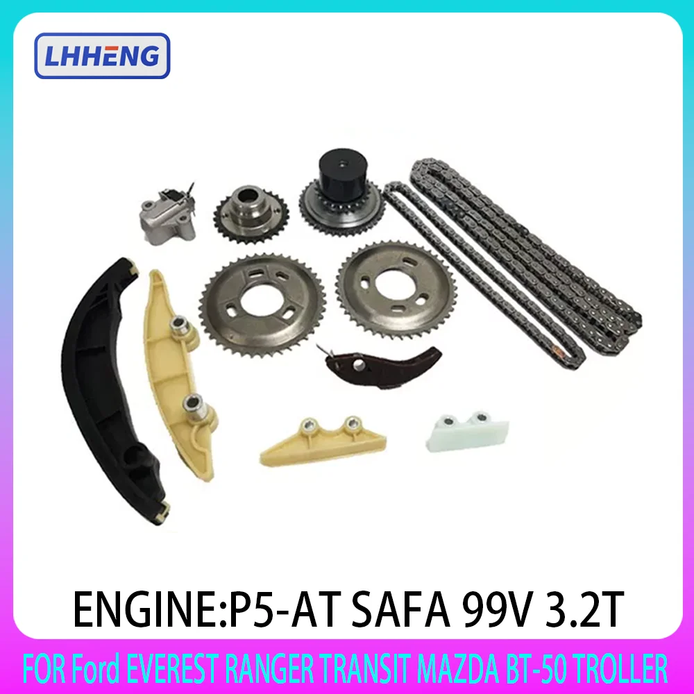 

Timing Chain Kit For Ford EVEREST RANGER TRANSIT MAZDA BT-50 TROLLER 3.2 L Diesel P5-AT SAFA 99V 2011-2024 TDCI w/Oil pump Chain