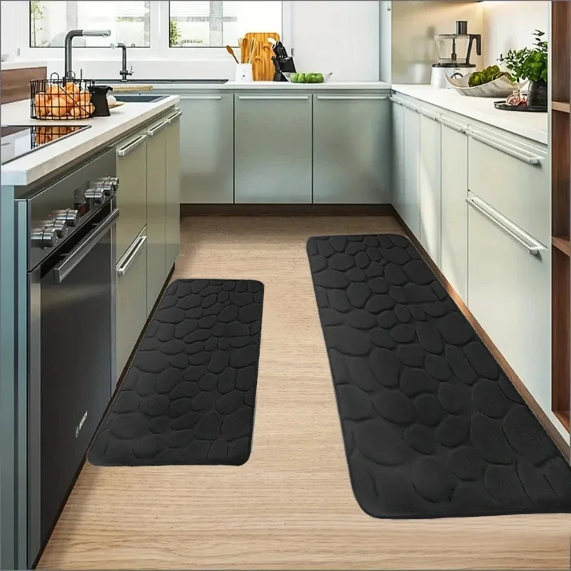 Large Size Mat Non Slip Carpets Cobblestone Embossed Bathroom Bath Side Floor Rug Washable Bathroom Accessories  카펫/욕실 카펫