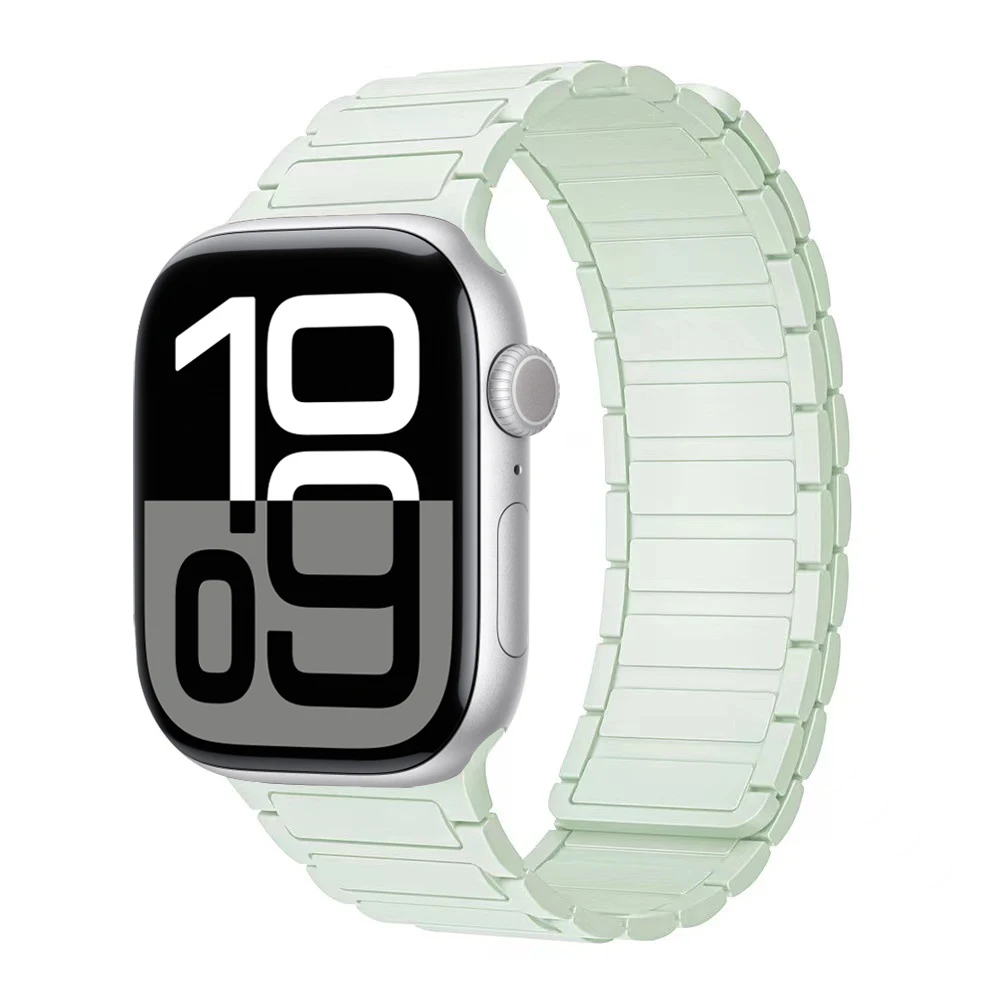 Magnetisches Schlaufenarmband für Apple Watch-Armbänder 46 mm 44 mm 40 mm 45 mm 41 mm 42 mm Silikonarmband iWatch Serie 11 10 9 8 7 6 SE Ultra 3