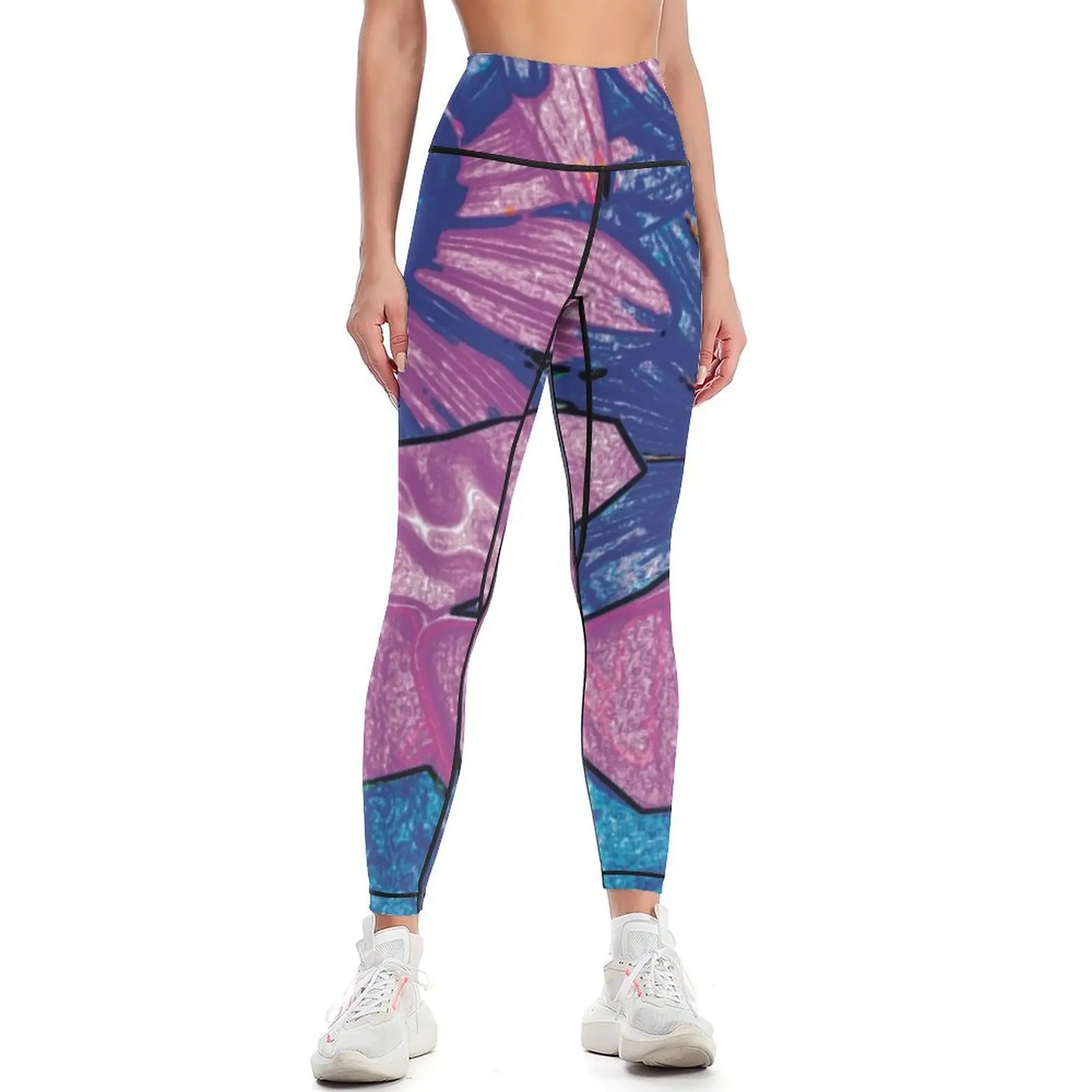 

Teeth Model & Flower Blossom Mix Dental Art Collection Leggings push up legging Women's gym Womens Leggings