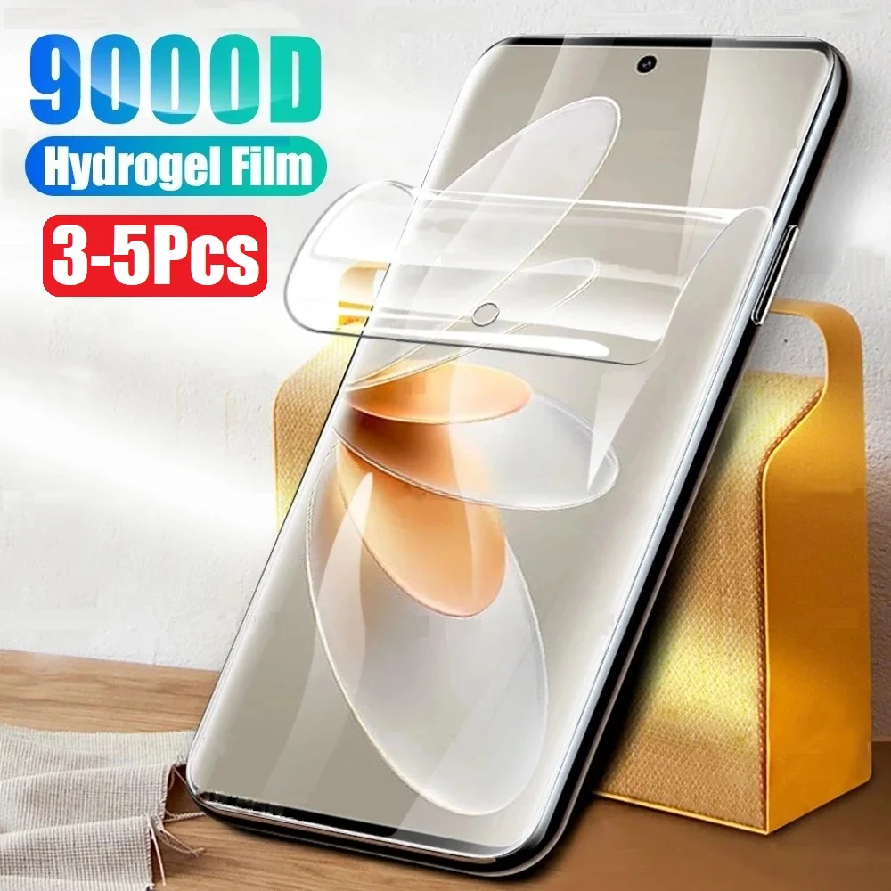 3-5Pcs Hydrogel Film For Huawei Honor 100 90 80 70 60 Pro Screen Protector Protection Honor 50 Not Glass