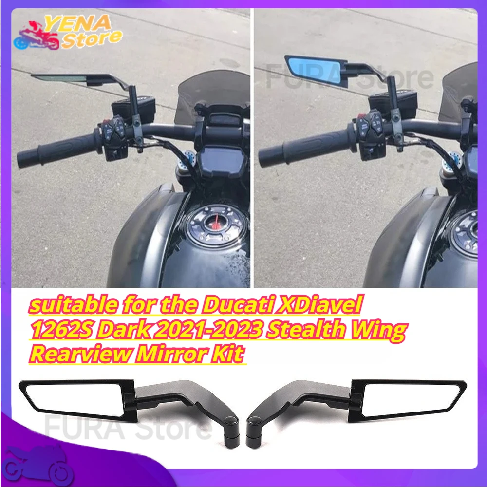 

The motorcycle side rearview mirror is suitable for the Ducati XDiavel 1262S Dark 2021-2023 Stealth Wing Rearview Mirror Kit