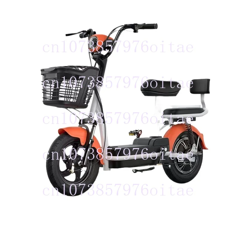 14inch Fashion Double Electric Bicycle Factory Direct Sales Electric Scooter 48V Power Electric City Bike