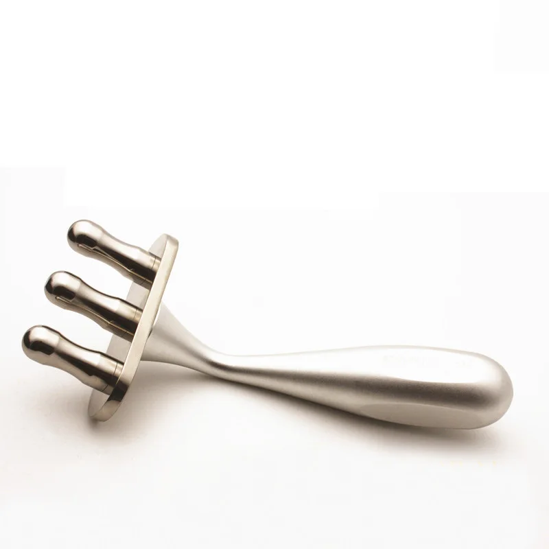 Garpu pijat tubuh terapi fisik magnetik, garpu pijat titik magnetis asam meridian, garpu magnetis limfatik