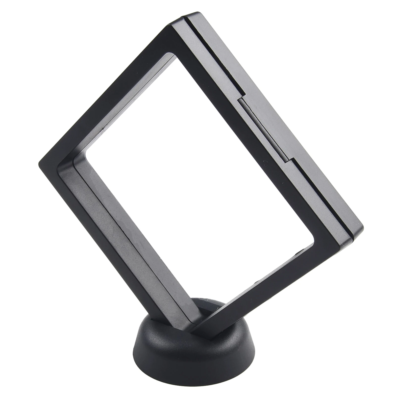 Round Base Coin Display Holder Black Decoration Floating Home Organization Storage Boxes For Displaying Medals