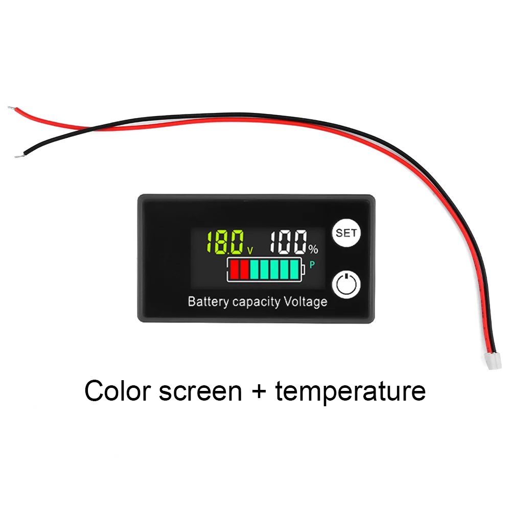DC8-100V Batteriekapazitätsanzeige LCD Digitaler Stromzähler Blei-Säure-Lithium LiFe PO4 Spannungsprüfer für Auto Motorrad – Detail 1