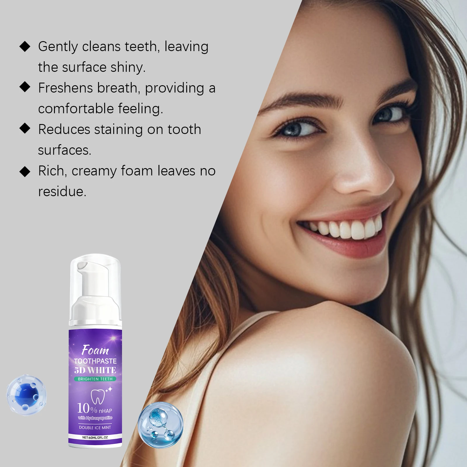 Bâtonnet de dentifrice blanchi - Teeth Whitening Foam Toothpaste avis et prix