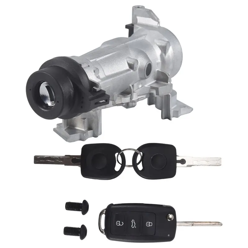 ABWZ-Ignition Switch Lock Cylinder Assembly 1K0905851B, ILA740 Remote Control For VW Passat 2012-2019 With Lock Cylinder Key