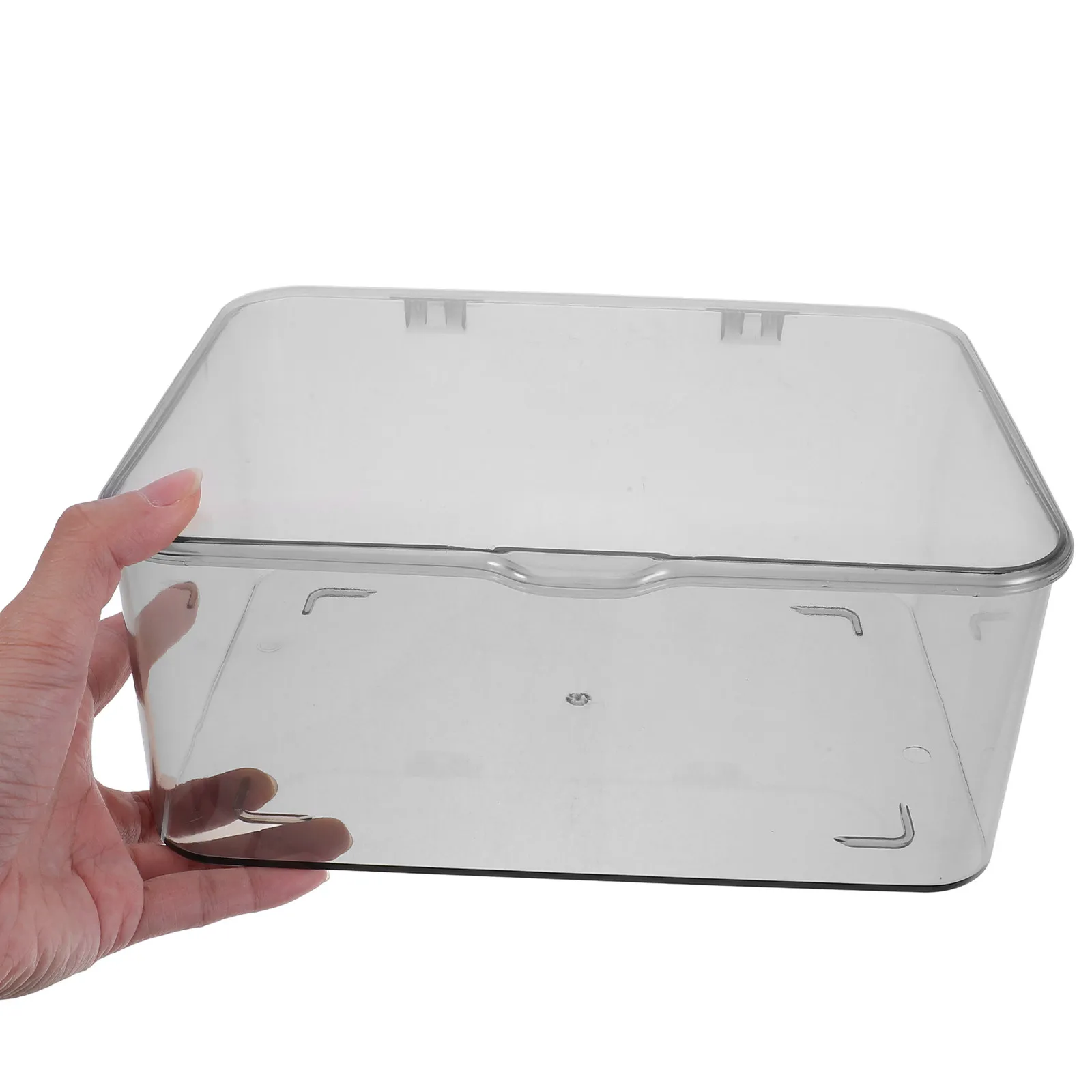 Clear PP Desktop Drawer Organizer with Lid for Small Office Supplies Jewelry Craft Beads Stickers Stationery Storage Desk