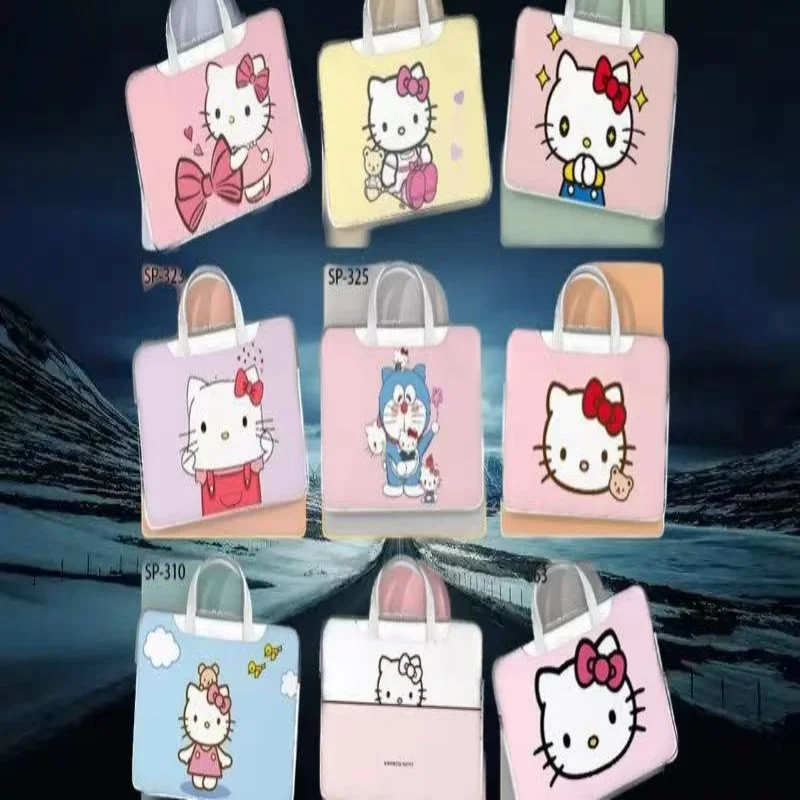 

NEW Sanrio Hello Kitty Laptop Bag Cute Large Capacity Tablet Organizer Cartoon Handbag Laptop Case 11in 12in 13in 14in 15in 16in