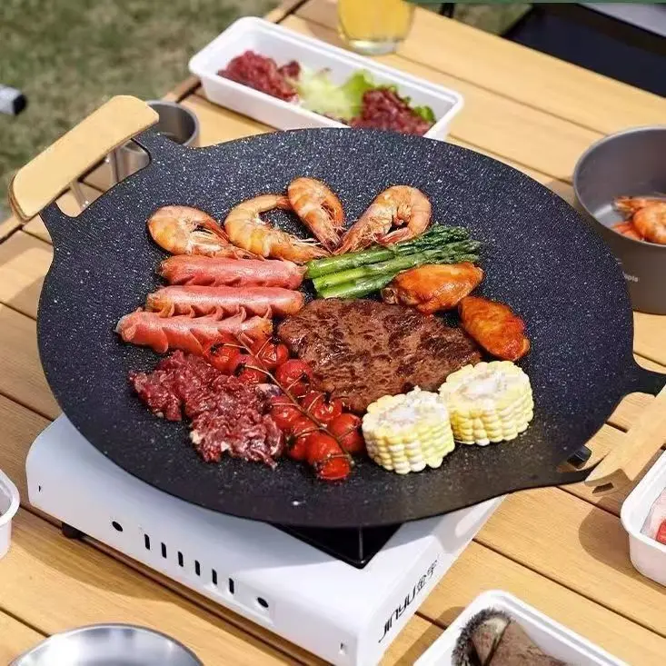 Outdoor Barbecue Plate, Rice Stone, Card Stove, Frying Pan, Baking Tray