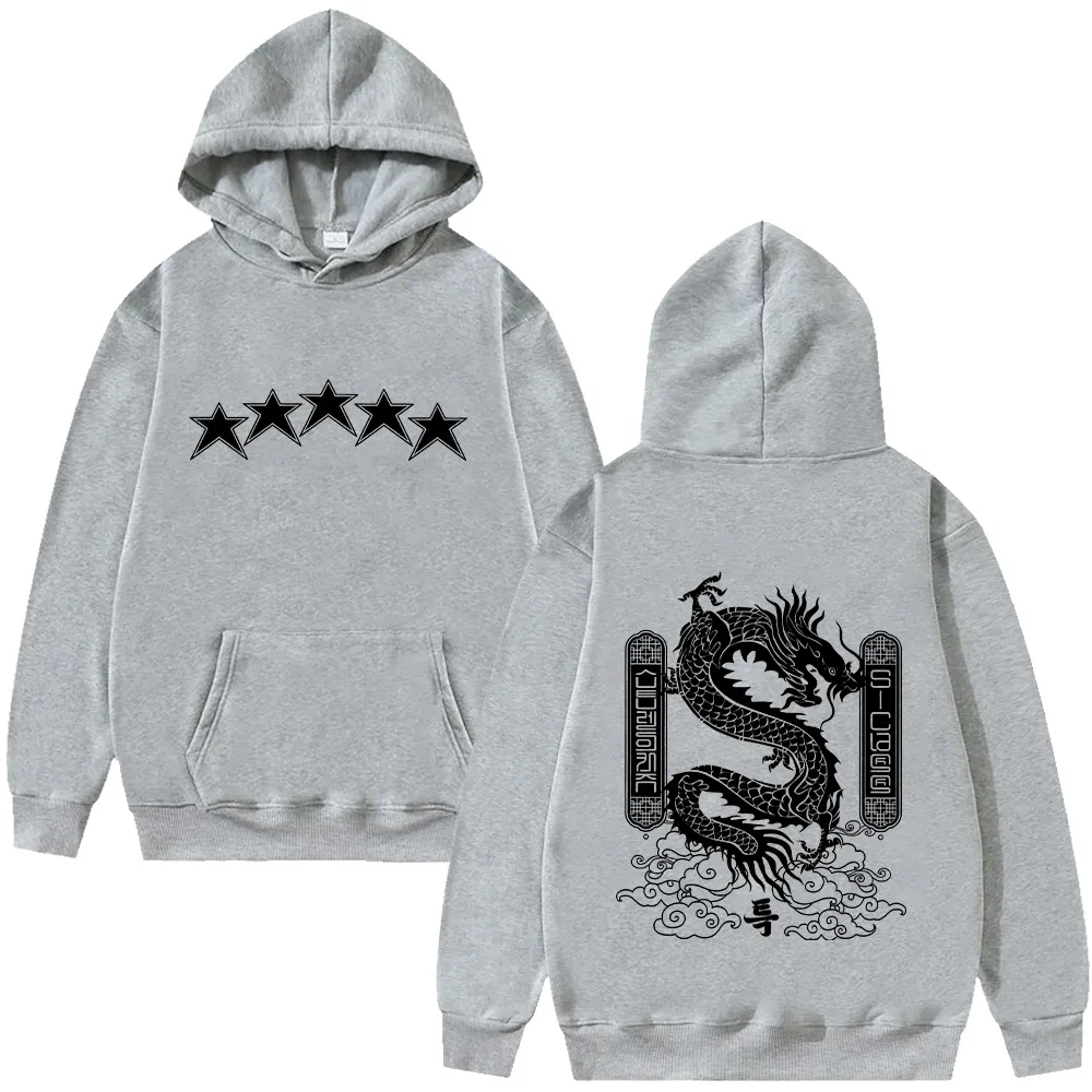 5-Star Dragon Graphic Hoodies SKZ Merch Sweatshirts Kpop High Street Clothing Retro Harajuku Aesthetic Top Women Men Pullovers view 2