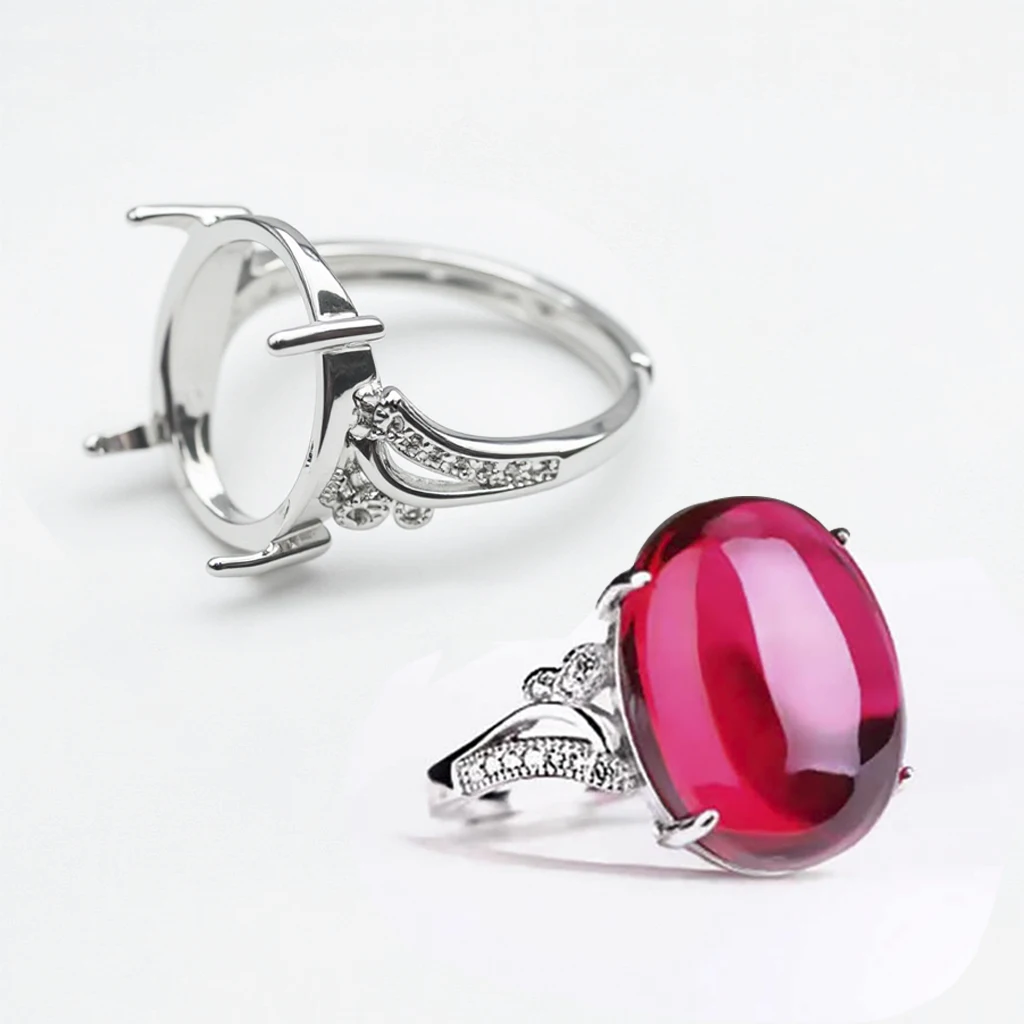 

2 шт. латунные основы для колец с фианитами, полуфабрикаты для кольца, регулируемые, 13*17 мм, овальные заготовки для кабошонов, для самостоятельного изготовления ювелирных изделий, колец с драгоценными камнями