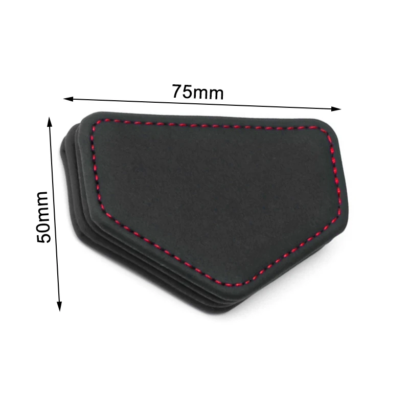 Colorful Car Seat Belt Clips Mini Magnetic Safety Belts Limiter Universal PU Leather Fixed Clip Car Accessories Interior 50x75mm