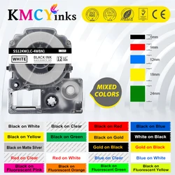 KMCYinks 12mm 18mm floresan bant Epson SS12KW SK12P SK12D SK12Y SK12G bant etiketleme bandı için Epson/kingJim etiket makinesi