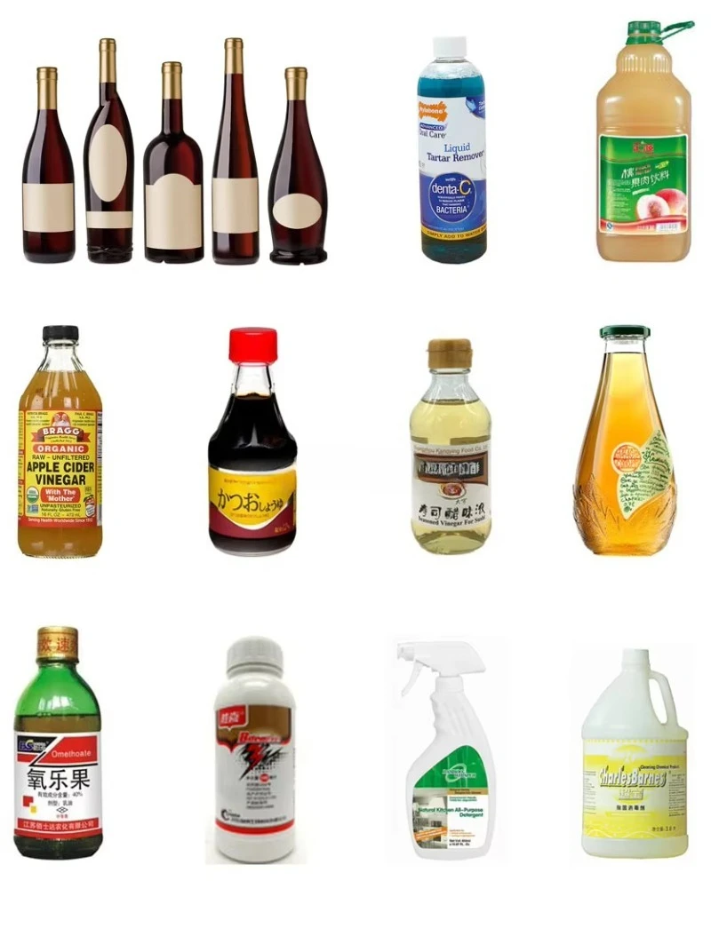 Customize Oil Packaging Line Palm Oil Vegetable Oil Vinagar Clean Liquid Water Bottle Filling Capping and Labeling Machine