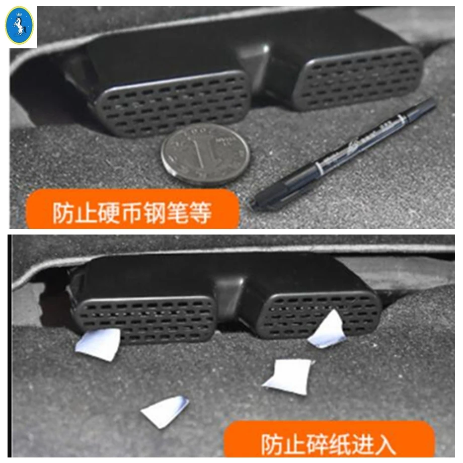 Seat Under Heat Floor Air Conditioner AC Duct Vent Outlet Dust Plug Cover Trim Fit For Honda HR-V VEZEL 2015 - 2020 Accessories