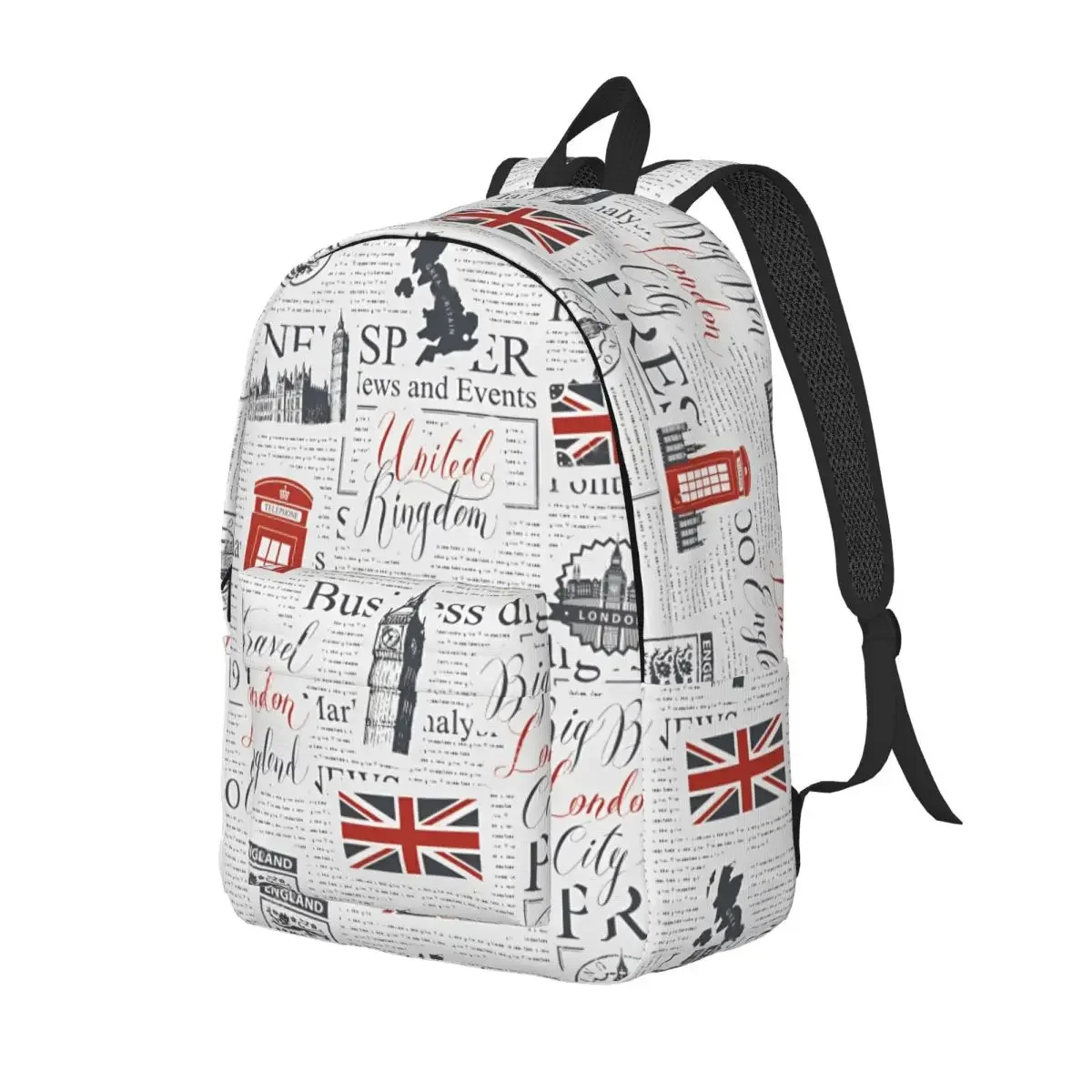 Union Jack drapeau du royaume-uni adolescent sac à dos sport école affaires symboles britanniques de londres sac à dos ordinateu