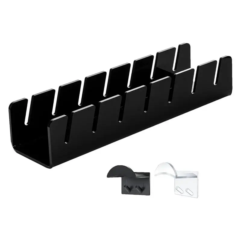 Acrílico Hat Holder Organizer, bancada, Baseball Cap Display, Hat Racks, Desktop Storage, Stand com 2 ganchos para quarto