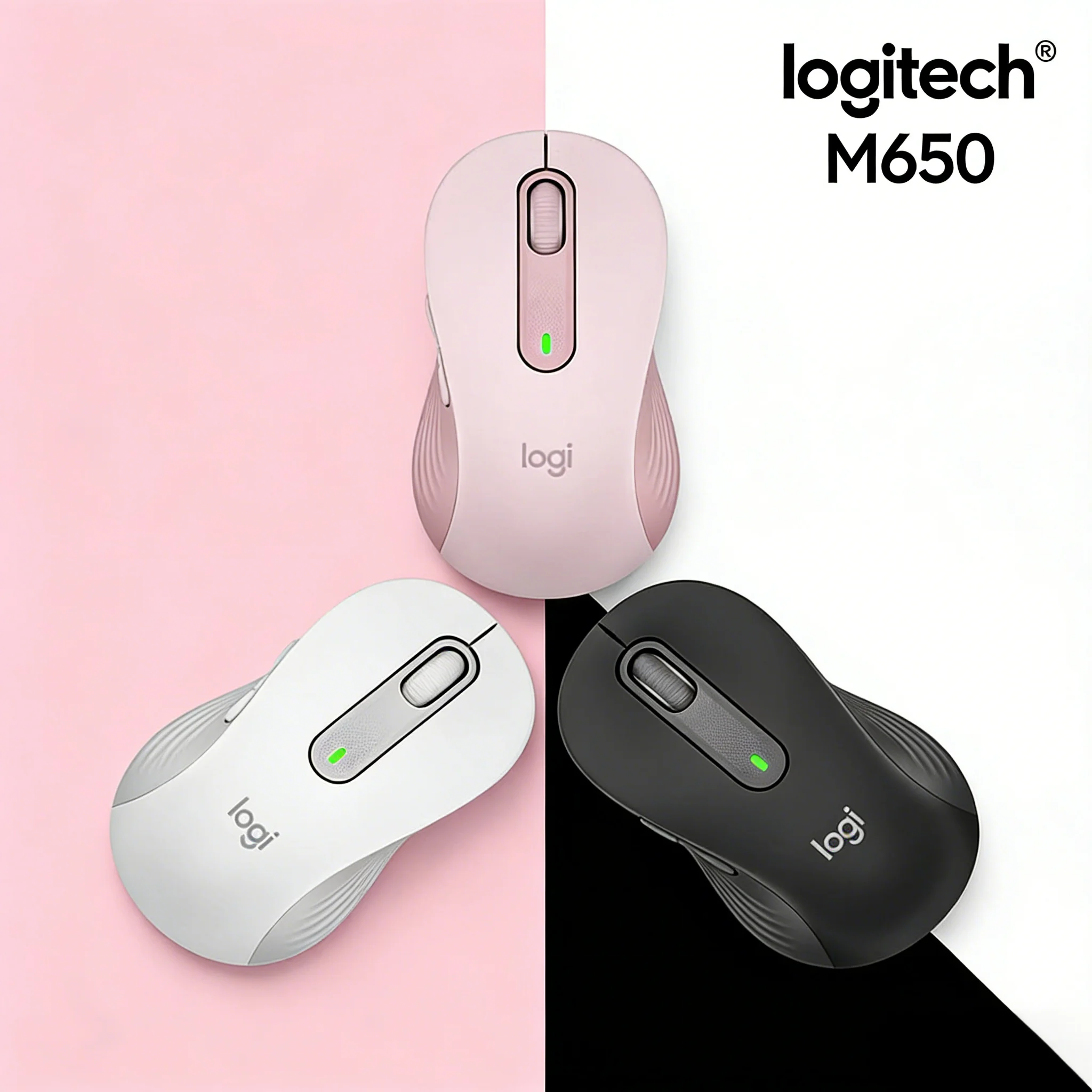 

Logitech M650 M650L wireless mouse with a battery life of up to 24 months, compatible with desktop and laptop computers