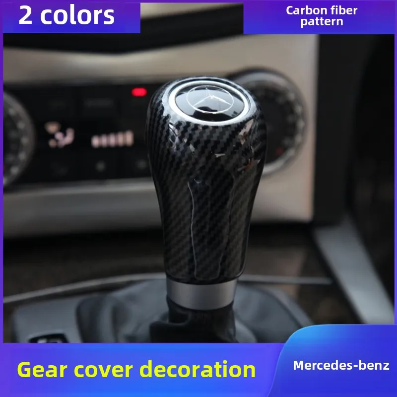 

For Mercedes Benz A C E G GLK CLS Class W169 W203 W204 W211 W212 W463 X204 W219 W218 Car Gear Shift Knob Cover Trim Accessories
