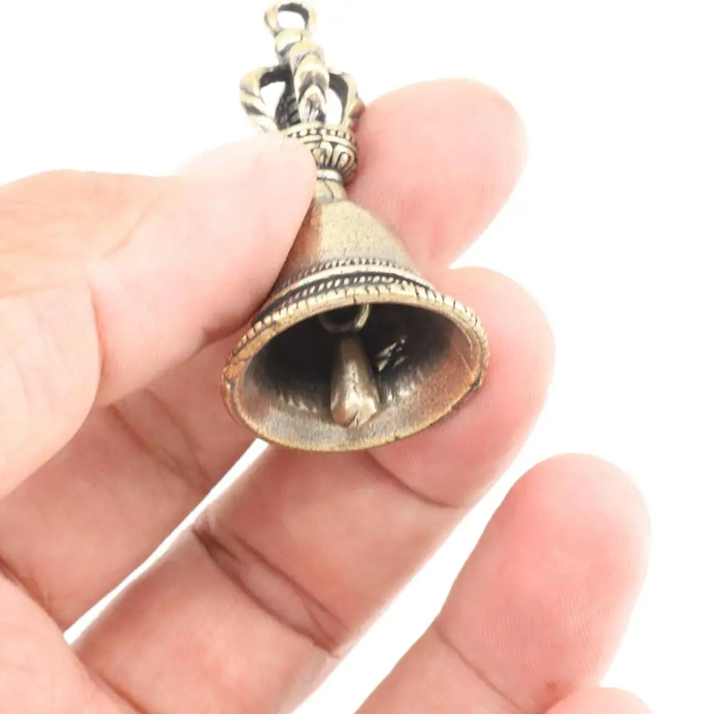 quality Solid Home Decoration For Decoration Handicraft Tibetan Bronze Car Pendant Wind Bell Brass Bell Demon Subduing Bell