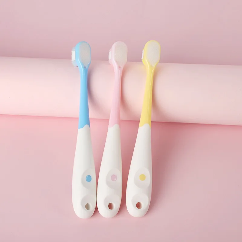 Childrens Toothbrush Over 3 Years Old Macarons Training Toothbrush Tongue Brush Clean Wanmao Oral Care Toothbrush Soft Child