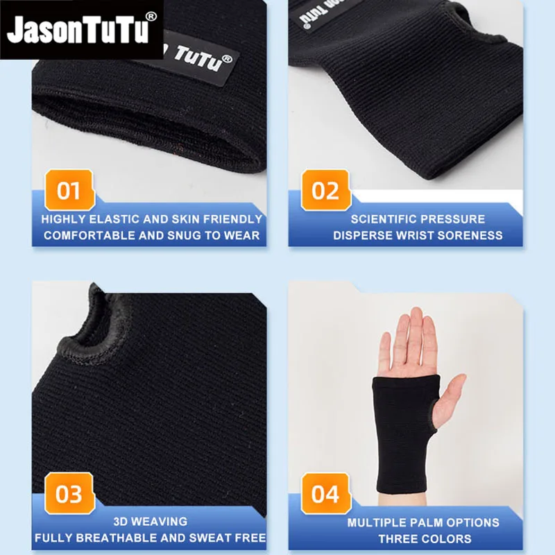 JASONTUTU 1PC Professional Wristband Sports Compression Wrist Guard Arthritis Brace Sleeve Support Elastic Palm Hand Glove