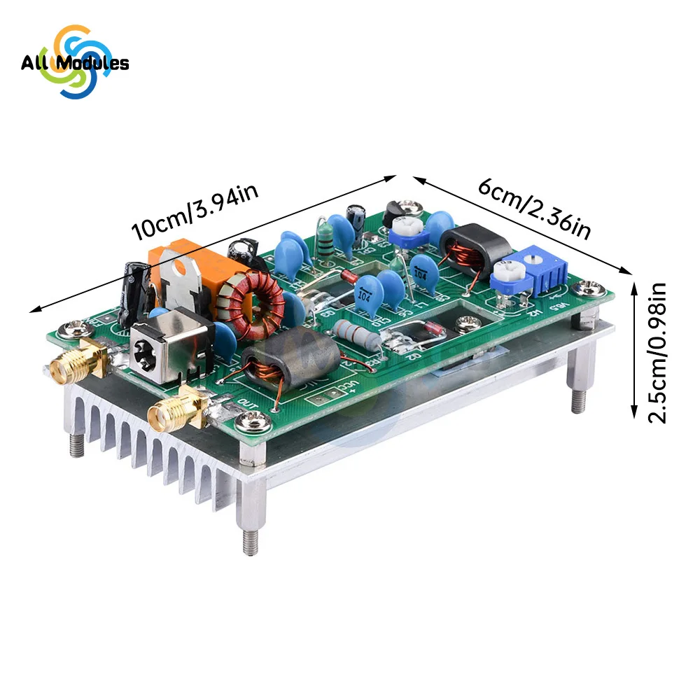 DC12-13.8V 30W Kortegolf Eindversterkerbord Cw Ssb Lineaire Hoogfrequente Eindversterker Dc 5,5X2.1