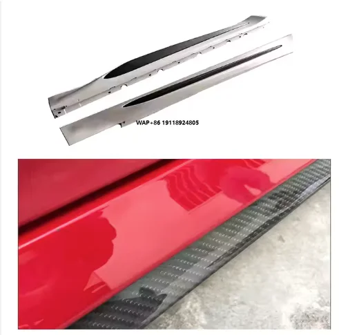 OEM Dry Carbon Custom Bodykit Side Skirts Extension Spoiler for Giulia 2017 Bumpers QV Style