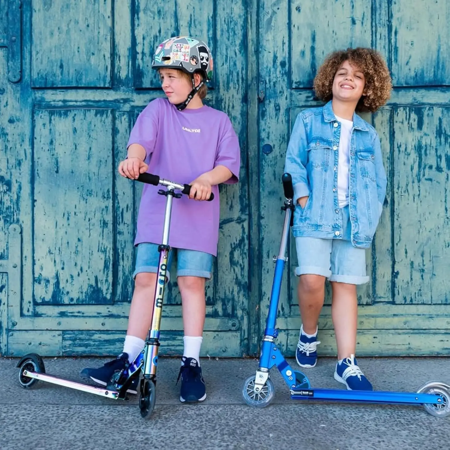 

Sprite LED | 2 Wheeled Fold-to-Carry Lightweight Swiss-Designed Micro Scooter Light-Up Wheels| Children