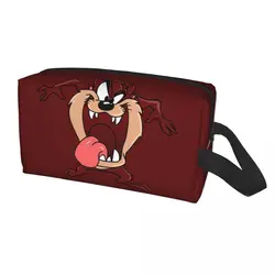 Borsa cosmetica da viaggio personalizzata Tasmanian Devil Women Taz Cartoon Anime Toiletry Makeup Organizer Ladies Beauty Storage Dopp Kit