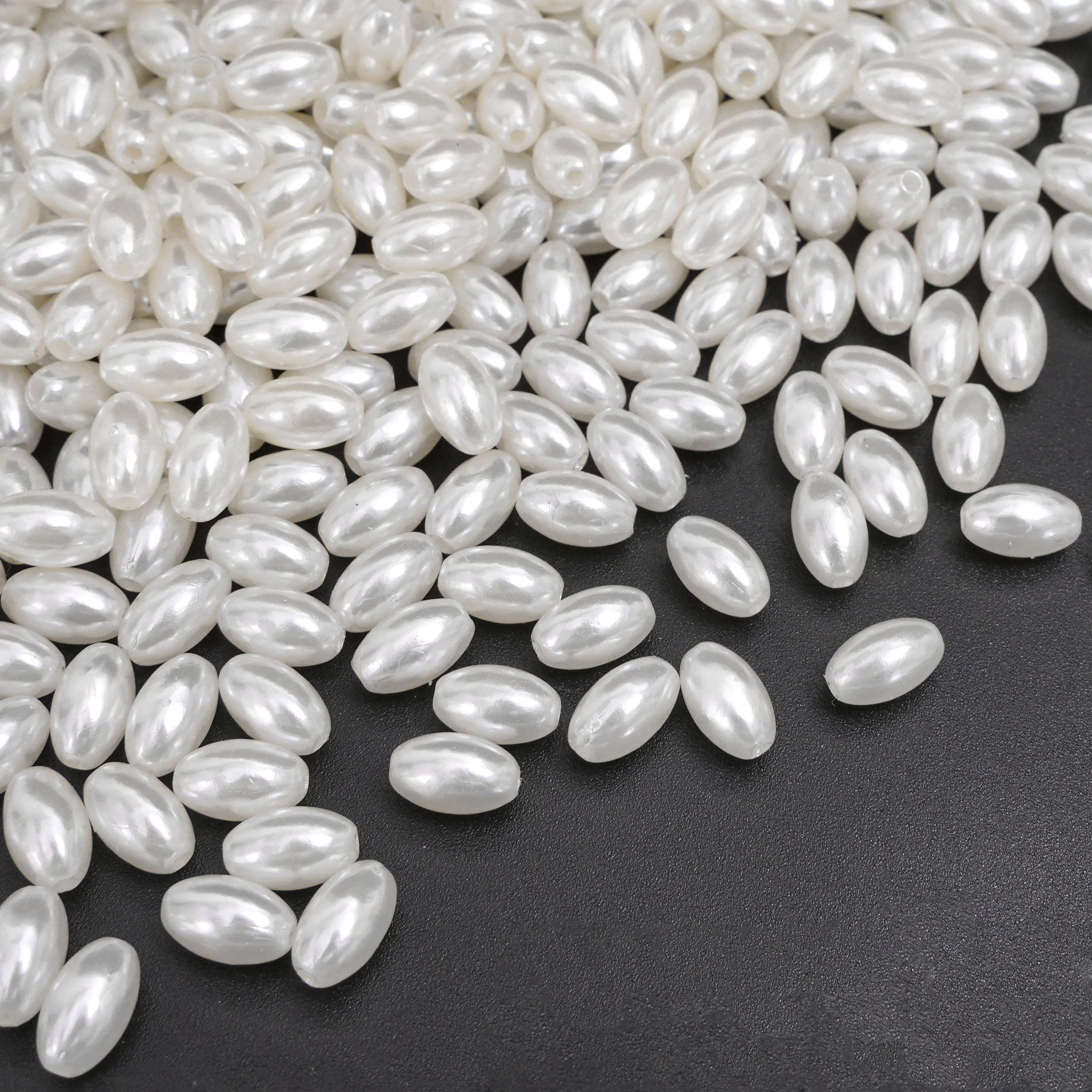 50/100PCS High Gloss Water Polished ABS Imitation Pearl Decorative Bead For Jewelry Making Hairpins Necklace Bracelet Material