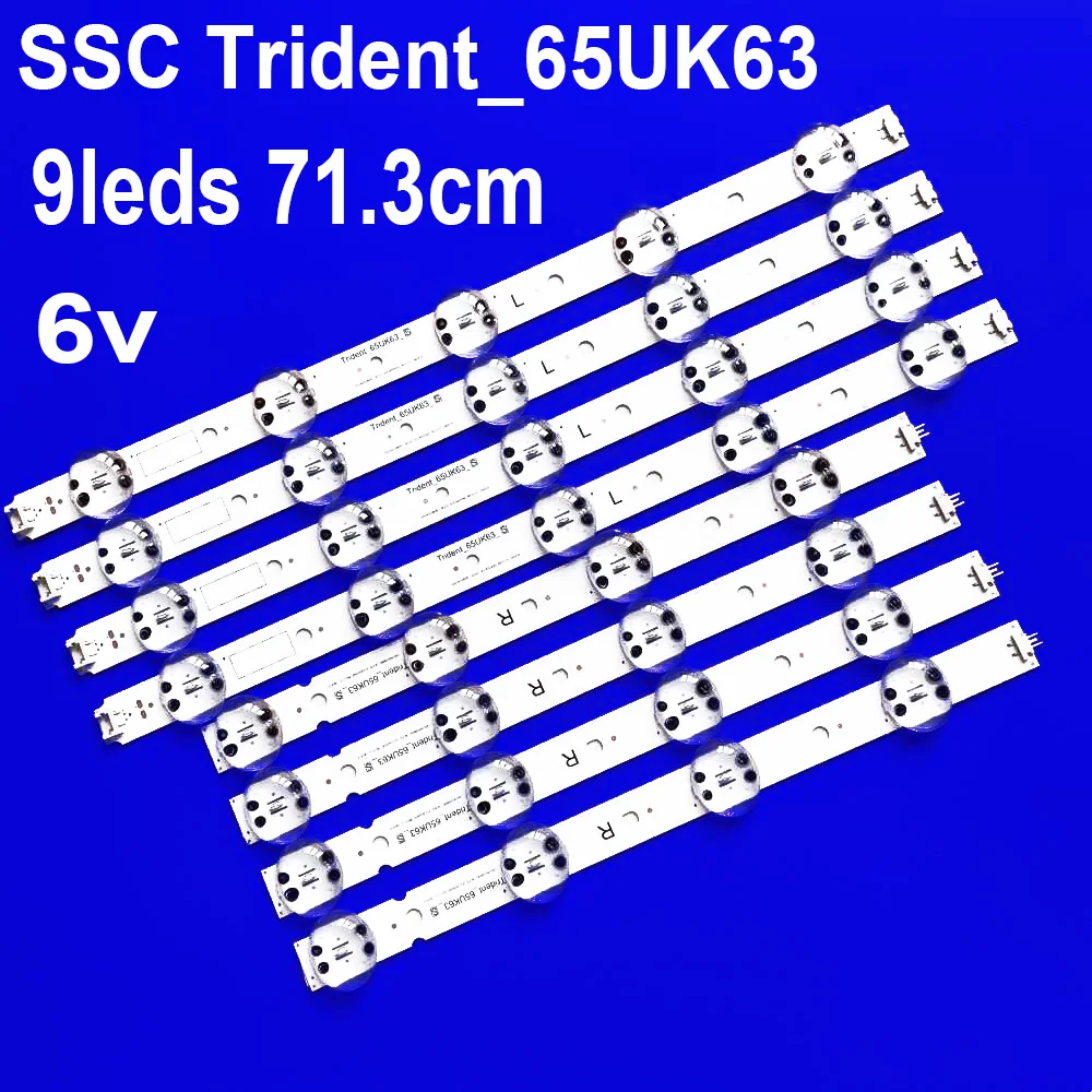 

Светодиодная лента (4 шт.) для телевизоров 65UK6350PSC, 65UK6300, 65UK6300PLB, 65UK6300PUE, 65UK6400PLF, 65UK6300YVB, 65UK6350PDC, 65UK6470PLC, 65UN6950ZUA