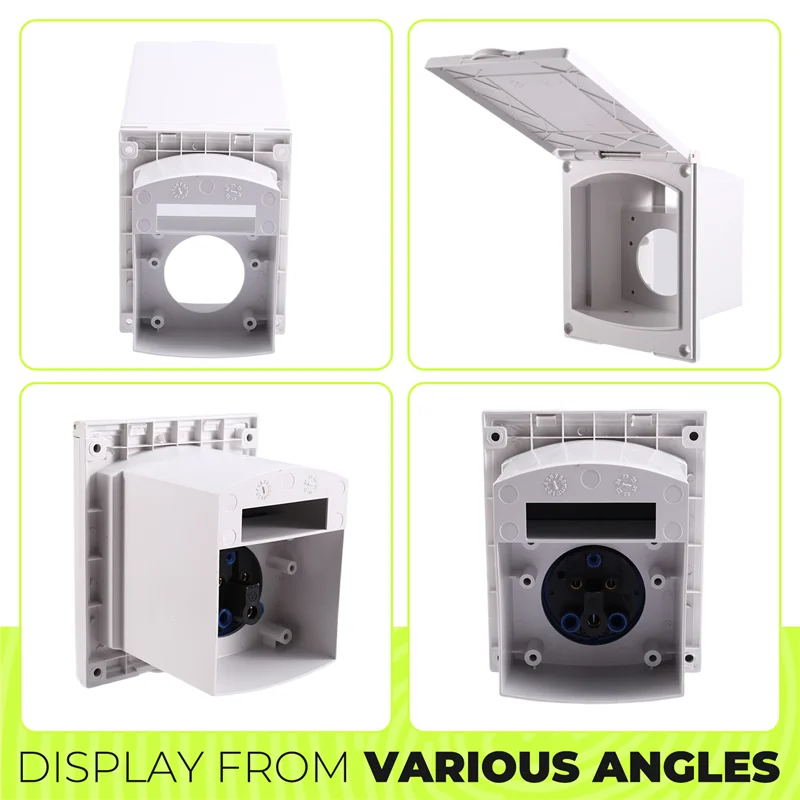 Classy-16A Presa di corrente esterna impermeabile 220V Spina femmina a filo a 3 pin per camper, rimorchio, roulotte