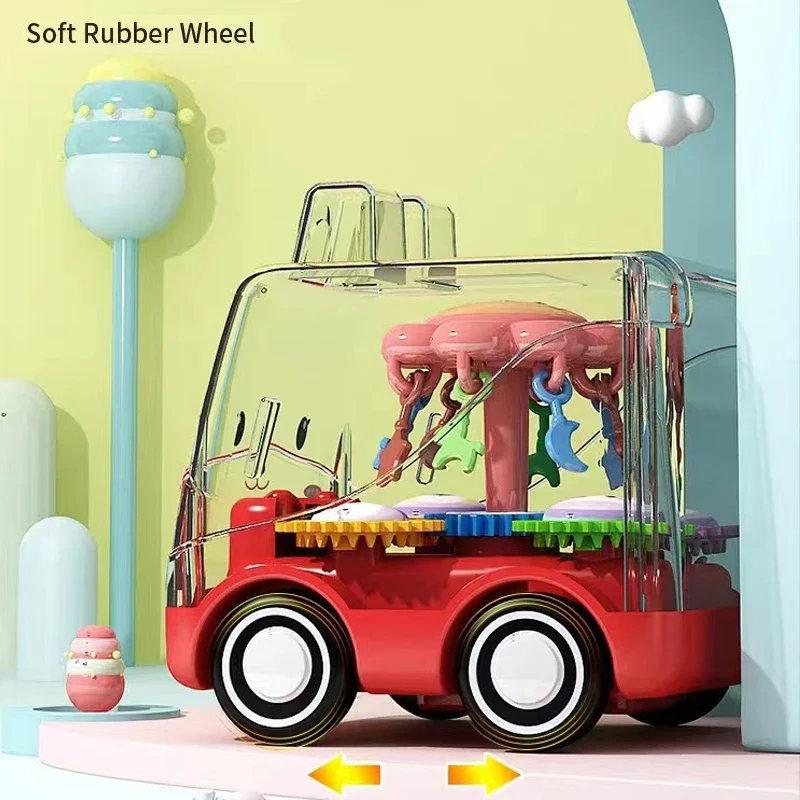 Voiture à Inertie Transparente pour Bébé Garçon de 1 An, Jouet, Modèle, Cadeau d'Anniversaire pour Enfant en Bas Âge