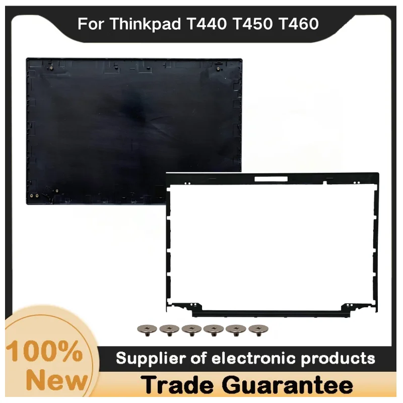Nuevo para Kailxuling Thinkpad T440 T450 T460, cubierta trasera LCD 04X5447 AP0SR000400, bisel frontal LCD 04X5448 AP0SR000500