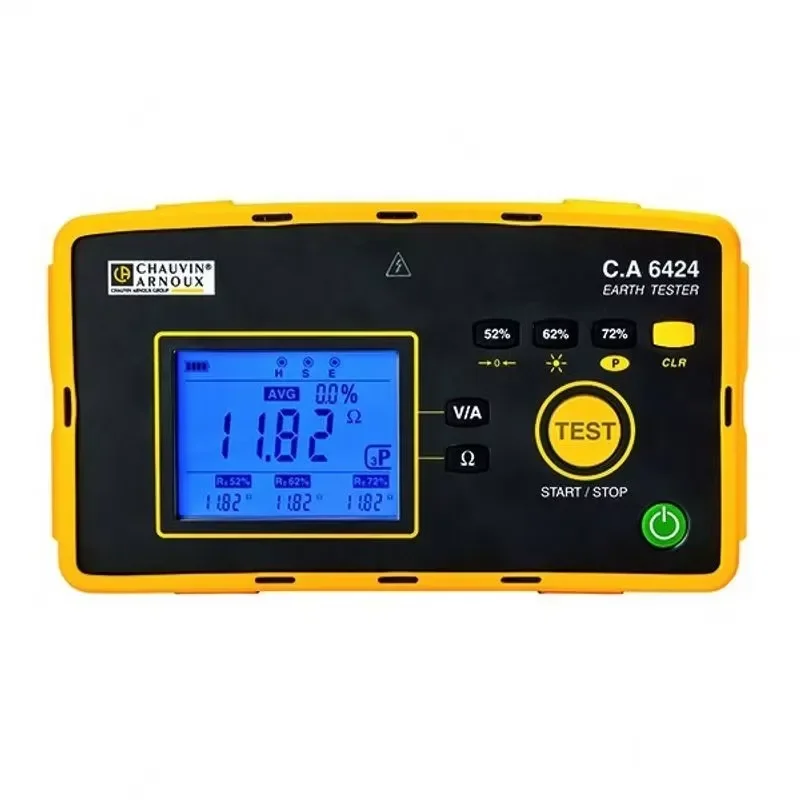 Chauvin Arnoux C.A 6424 Earth &Meter Ground Resistance Tester, 50 kΩ cat iv 600v